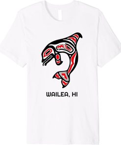 Wailea HI Native Aboriginal Orca Killer Whales Premium T-Shirt