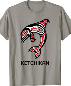 Ketchikan Alaska Native American Indian Orca Killer Whales T-Shirt